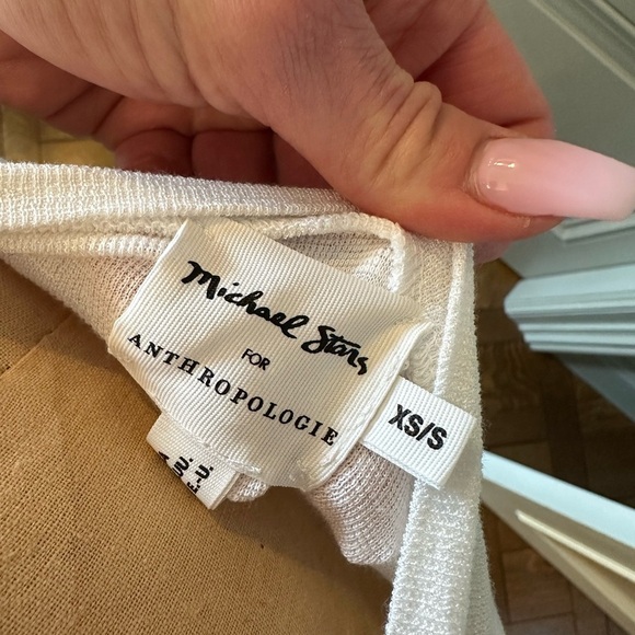 Michael Stars white scoop neck top size XS - Picture 4 of 4